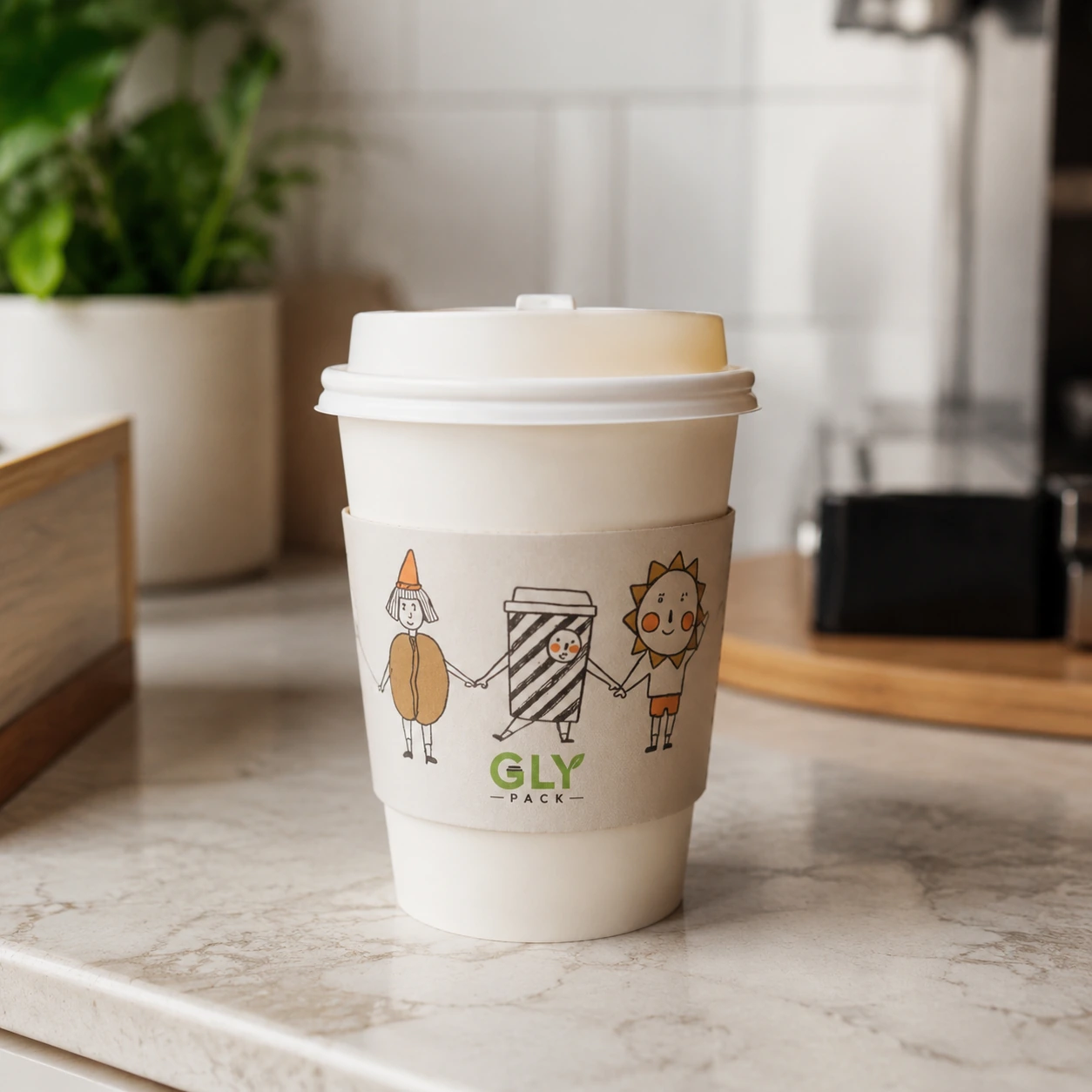 12 oz Single Wall Paper Cups for Hot and Cold Beverage Packaging