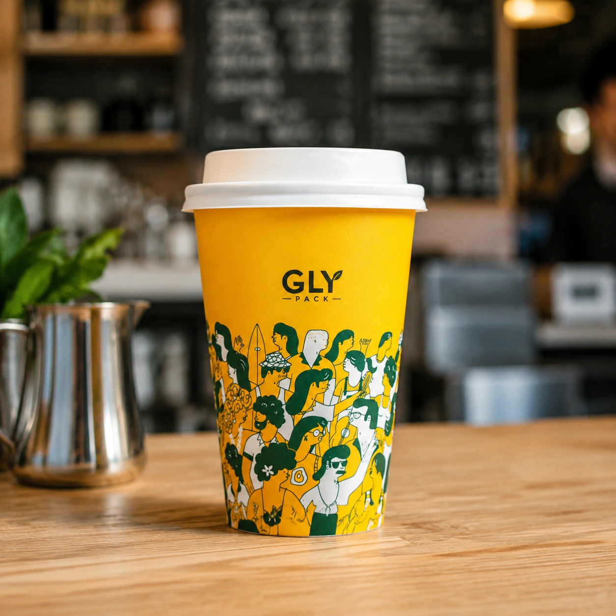 16 oz Paper Coffee Cups for Hot and Cold Beverages