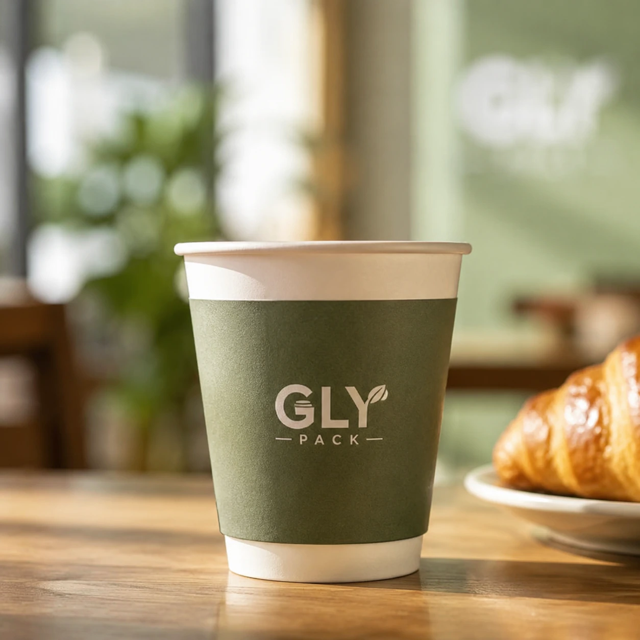 8 oz Disposable Takeaway Cups for Hot & Cold Beverages