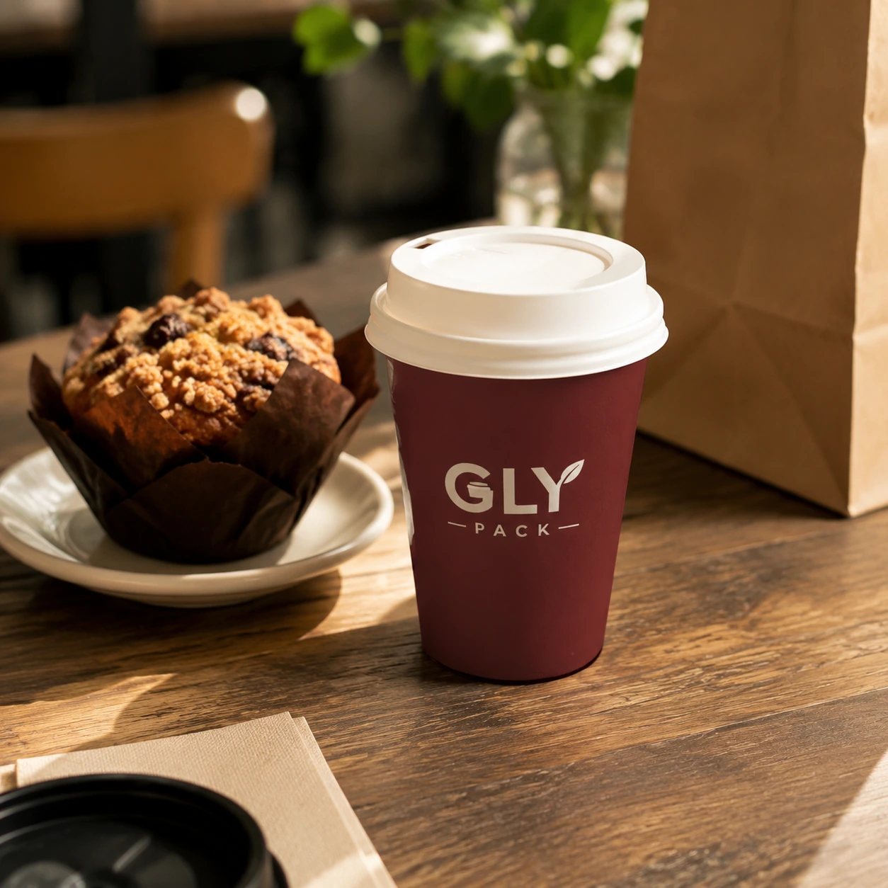 8 oz Coffee Cups with Lids for Stylish Custom Branding