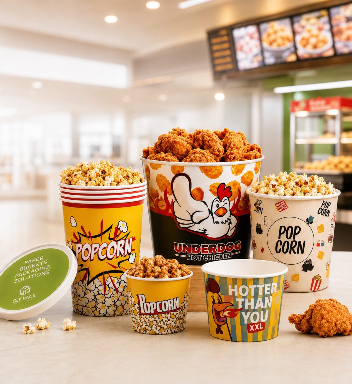 Custom Paper Buckets