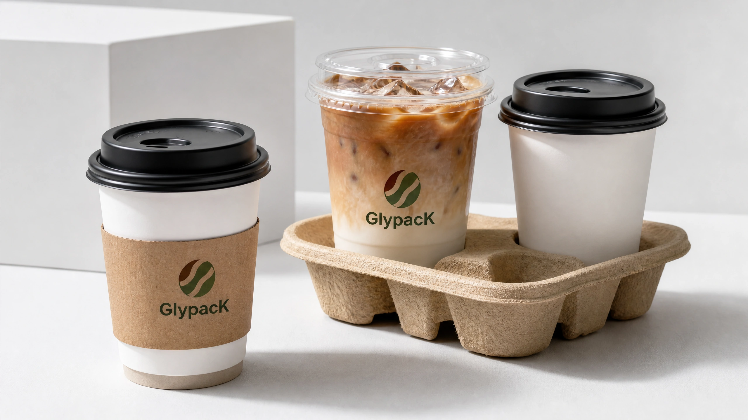 Custom Branded Logo Printed Hot/Cold Coffee Takeaway Packaging For Cafes