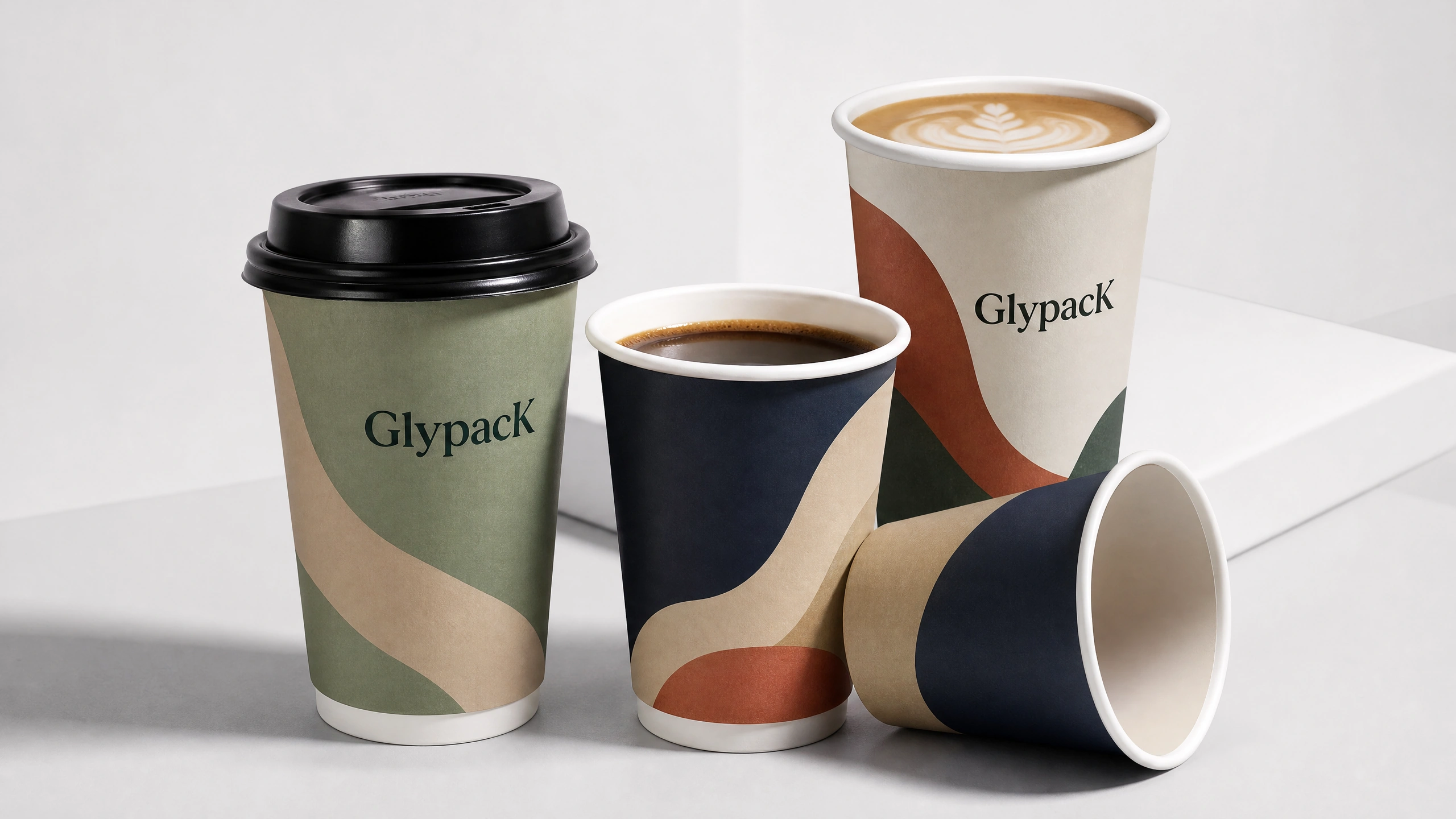 Custom Disposable Paper Cups for Hot Drinks in Takeaway Services