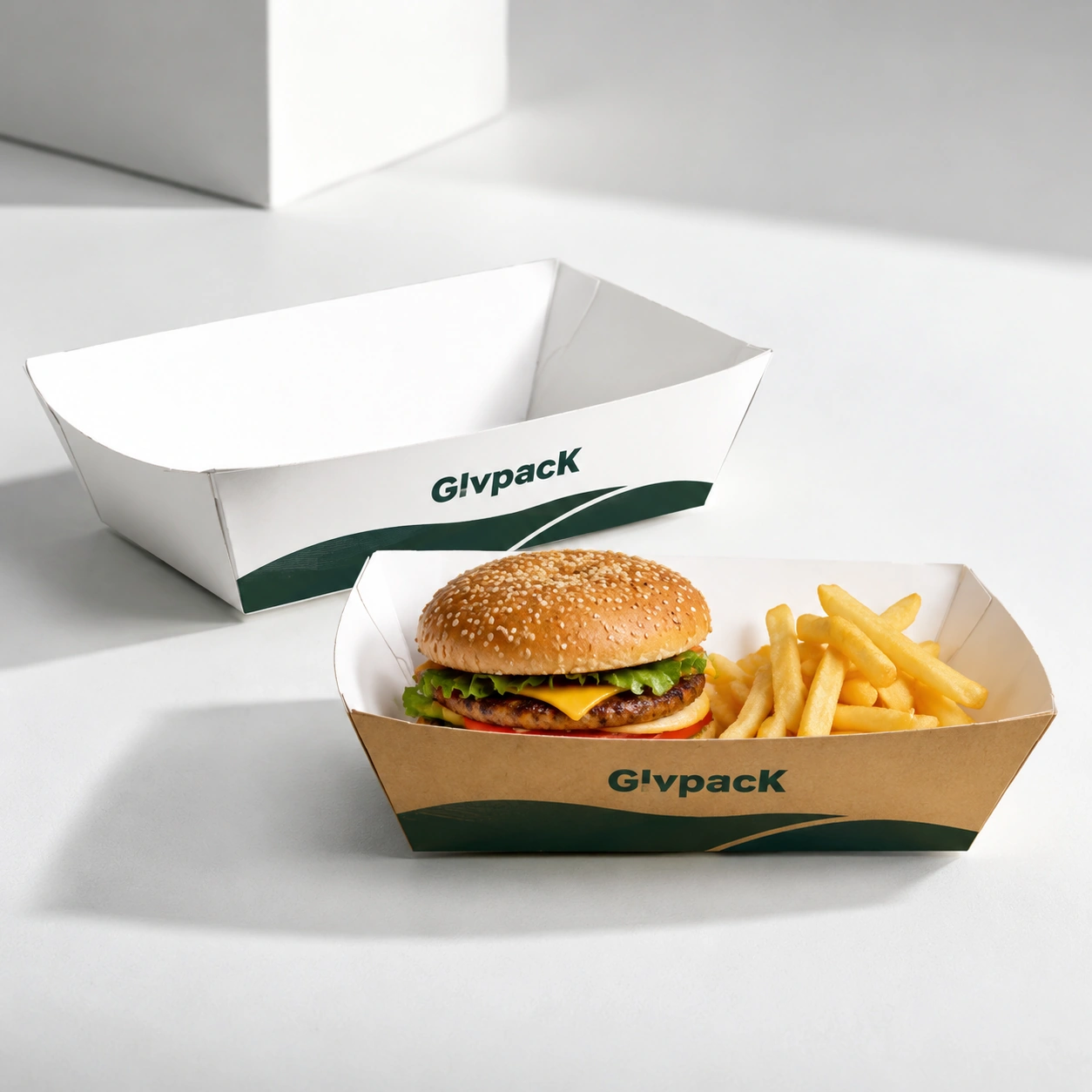 Custom Printed Food Trays for Cafeterias and Food Courts