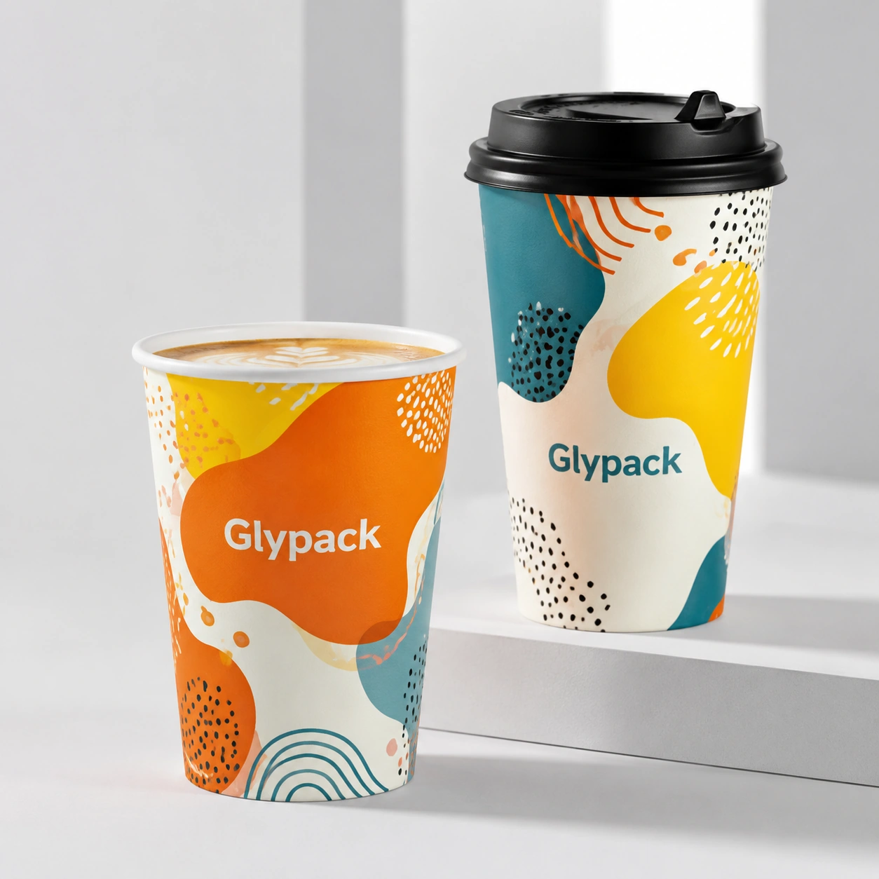 Custom Printed Hot Paper Cups for Vibrant Beverage Packaging
