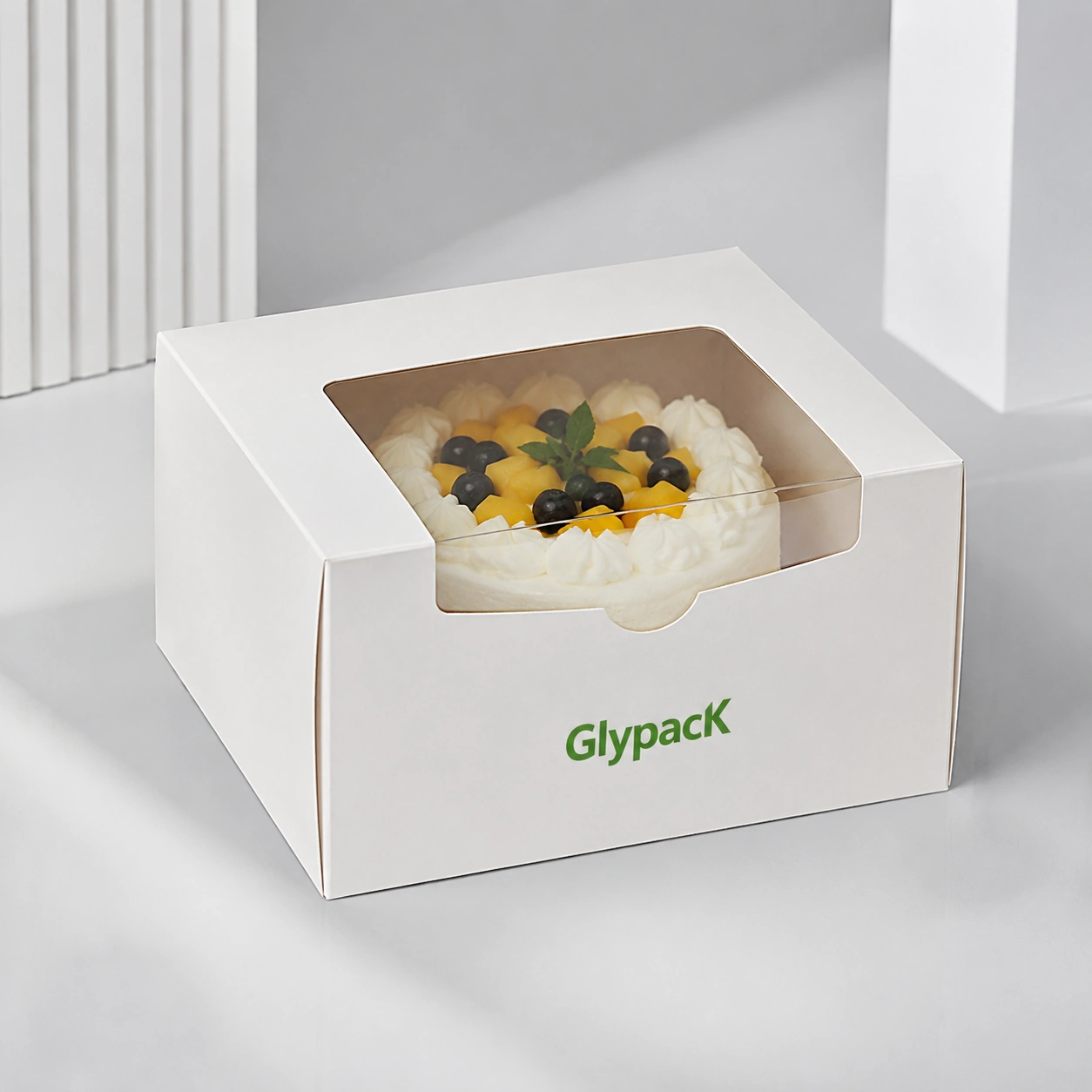 Custom Printed Logo Paper Cake Packaging Box Bakery Pastry Sweet Dessert Boxes Disposable Cheese Cake Box
