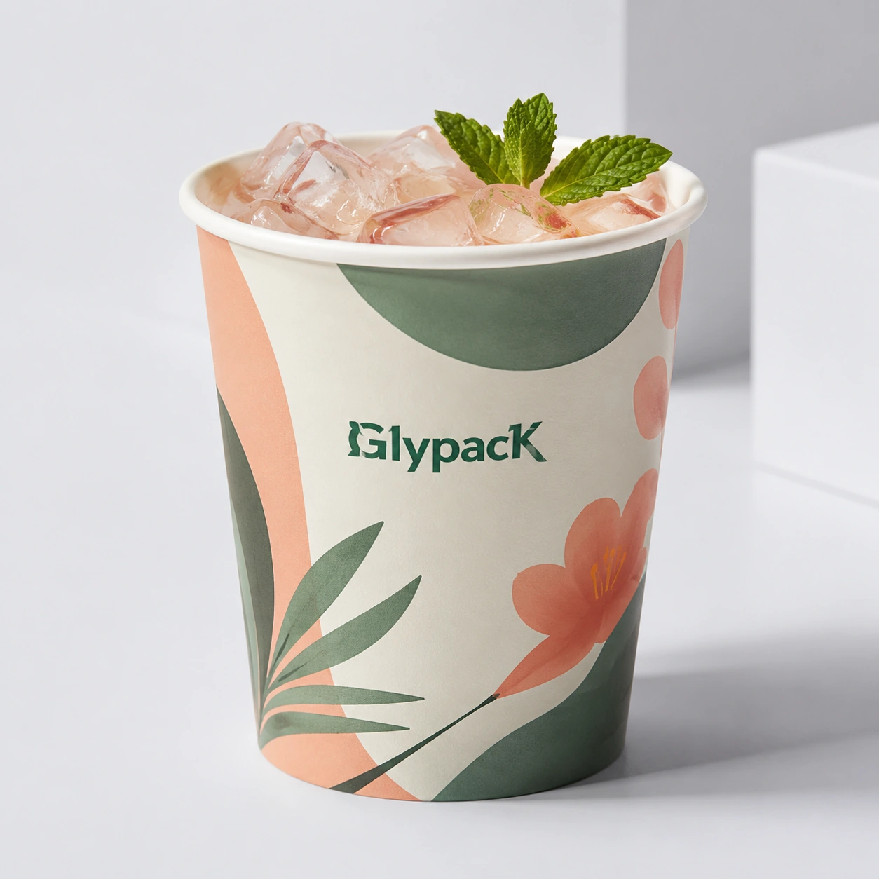 Custom Printed Paper Cold Cups for Vibrant Chilled Beverage Packaging