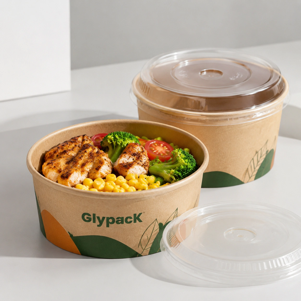 Eco-Friendly Paper Bowl 500ml for Hot and Cold Food