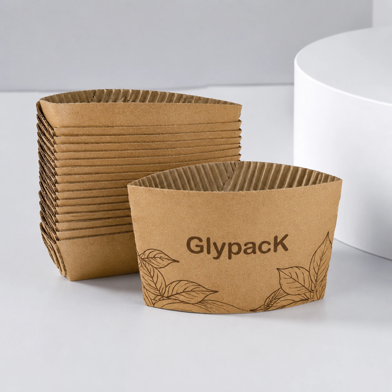 Eco-Friendly Paper Cup Sleeves for Coffee & Hot Beverage Protection