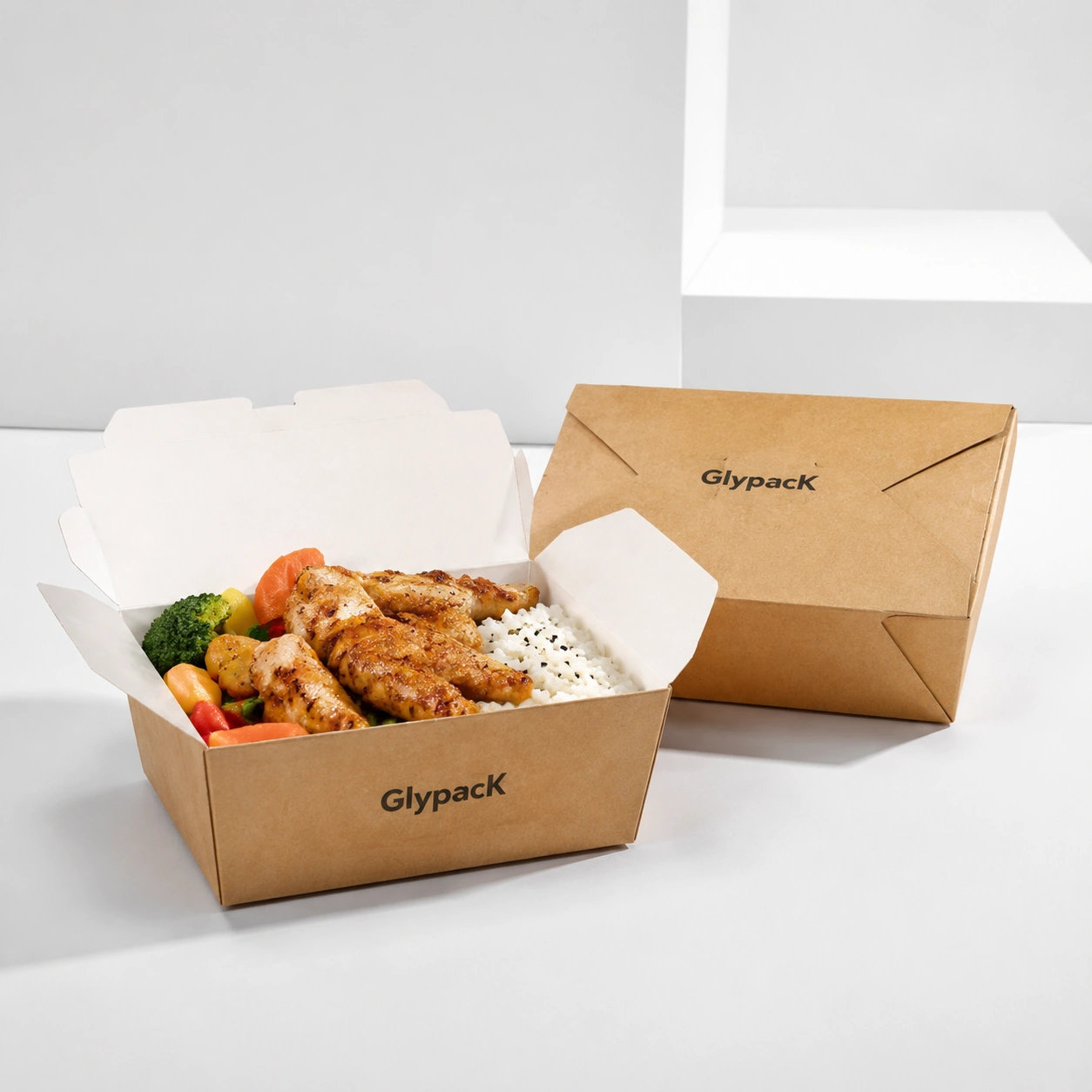 Folded Board Meal Containers for Quick Service